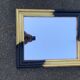Miroir Noir et doré 64 x 53