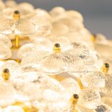 plafonnier fleur en verre Murano par Ernst Palme, Allemagne, années 1970