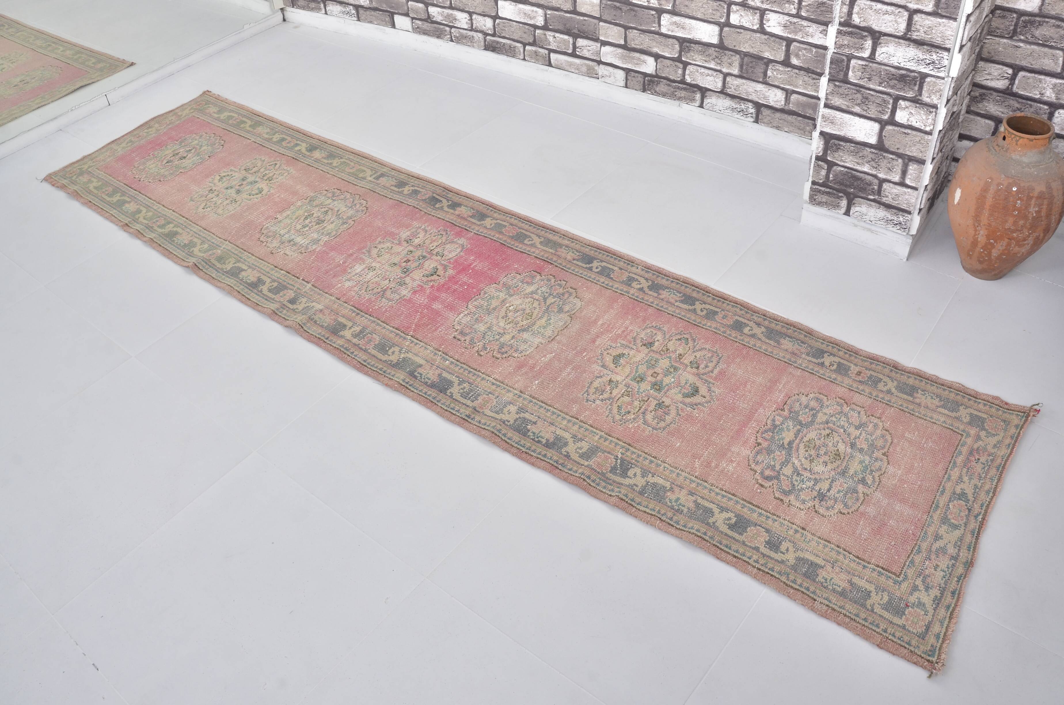 Handknotted Floral Oushak Runner sku 2441