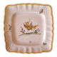Moustier decorative plate signed