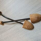 Pair of wooden art deco shoe trees
