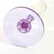 Lot de 4 flûtes Crystal d'Arques vintage en verre alexandrite
