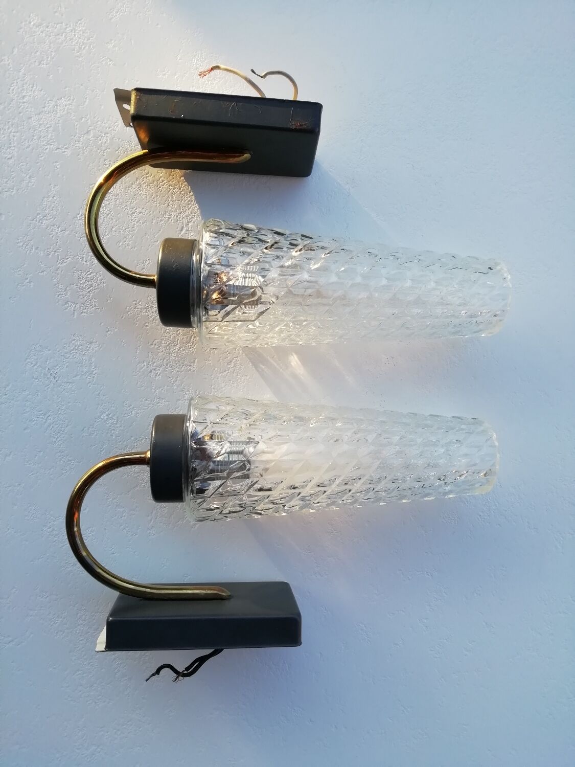 Pair of tulip sconces