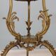 Lampadaire ancien avec table d’appoint en bronze et marbre, Italie, XXe siècle