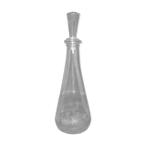 Molded glass decanter with cap