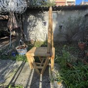 Chaise triangle design 50 en bambou