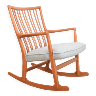 Oak ML33 Rocking Chair by Hans J. Wegner for A/S Mikael Laursen, 1950s