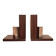 Art Deco pair of bookends in Macassar ebony.