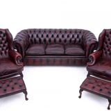 Unique Chesterfield set, Western Europe, mid-20th century.