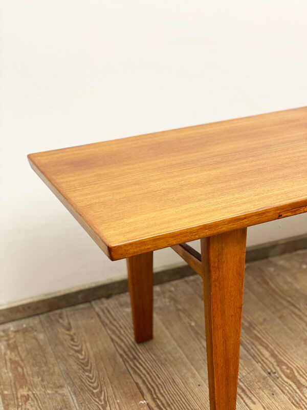 Table basse en teck du milieu du siècle années 1950 années 1960