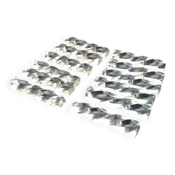 1970s Box of 12 transparent Plexiglas knife holders