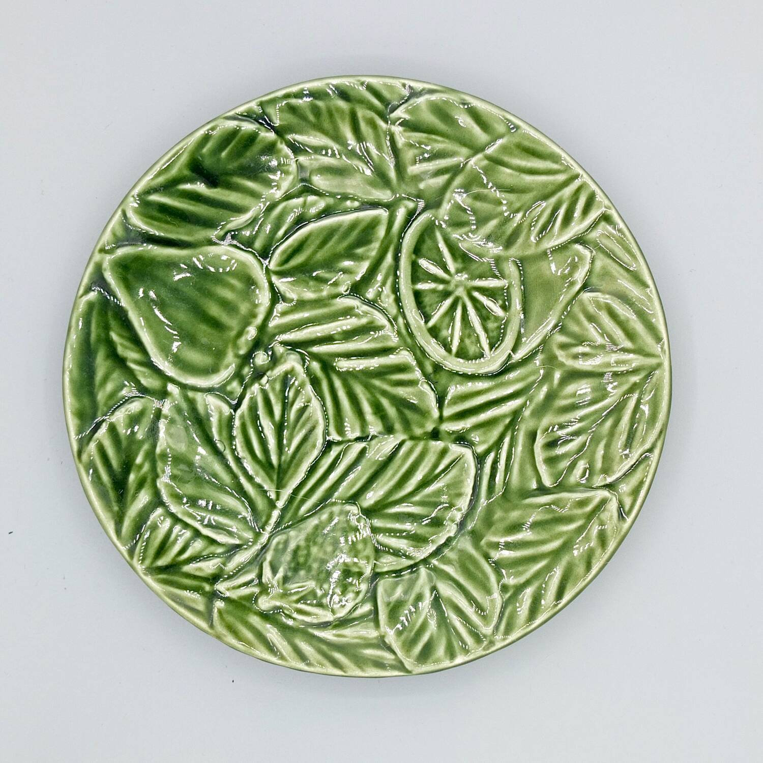 Small Vintage Portuguese Majolica Plate
