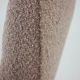 1960s pair of restored danish armchairs in boucle