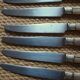 Lot de 8 petits couteaux anciens manche en bois