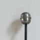 Vintage wood and metal patère