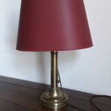 Brass foot candle holder lamp