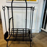 Dessert/Fireplace servant with log storage