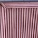 Vintage pink bamboo rattan side table or large bedside table
