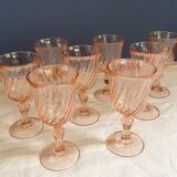 Set of 8 Rosaline glasses from Luminarc