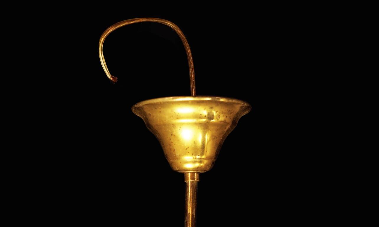 Ceramic chandelier, Danish design, 1960s, production: Denmark
