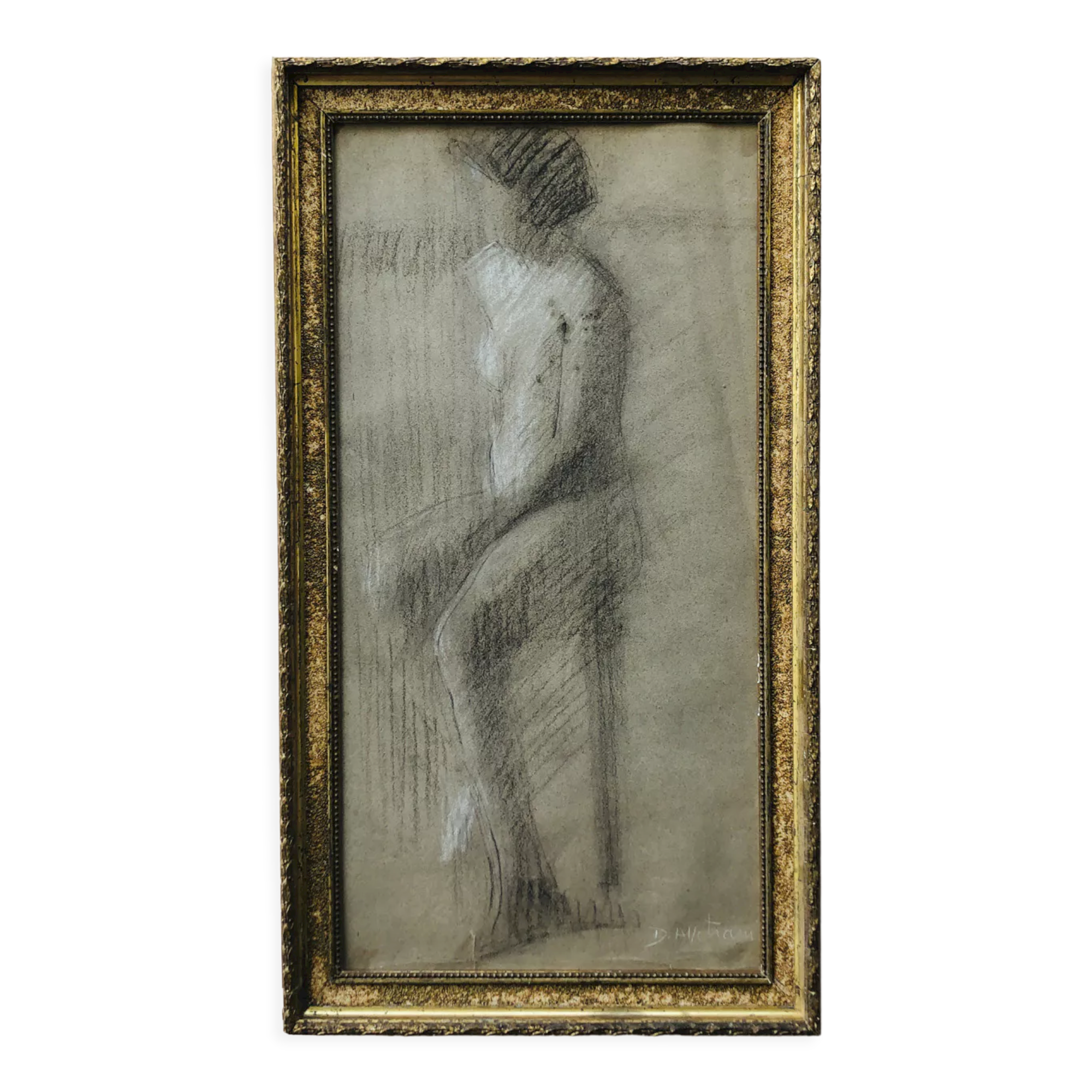 Drawing 30s "The seated woman"