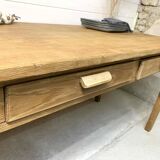 6-person solid wood farmhouse table