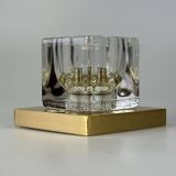 60s 70s Peill & Putzler Cube wall lamp ceiling lamp ice glass space design