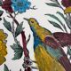 Large antique plate decorated with birds and flowers – Boch for Royal Sphinx