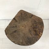Billot primitif en bois brut
