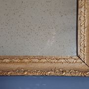 Ancien cadre bois & stuc doré 61x48,5 cm feuillure 51,5x38,2 cm