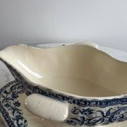 Saucière gien guirlandes 1937 terre de fer
