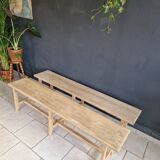 Paire de bancs anciens