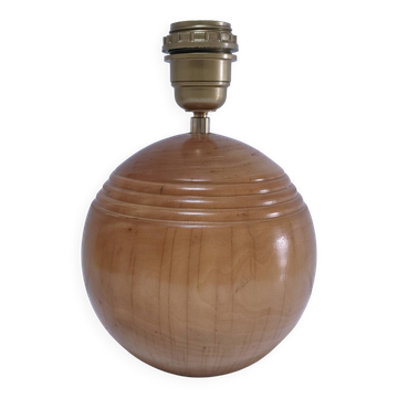 pied de lampe boule IMT design bois massif