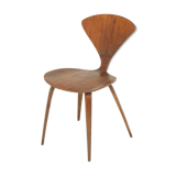 Norman Cherner's walnut chair edited by Plycraft