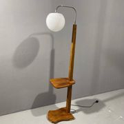 Lampe de sol art déco, années 1930, Tchécoslovaquie
