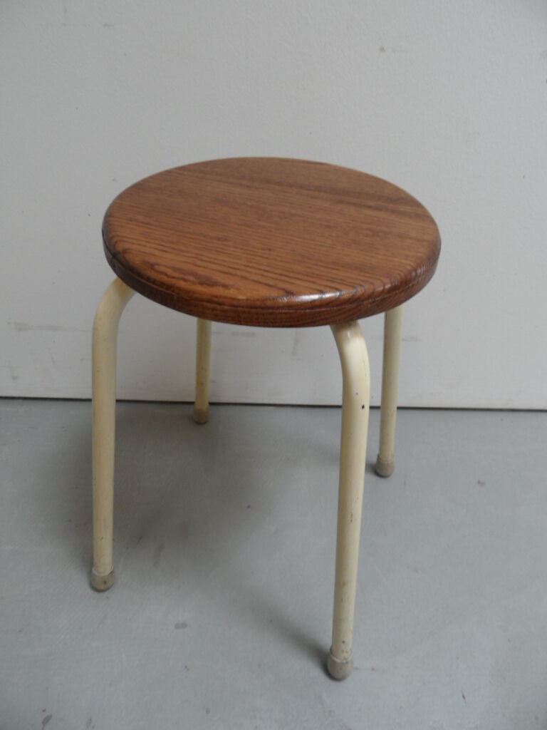 Vintage metal stool 1960s