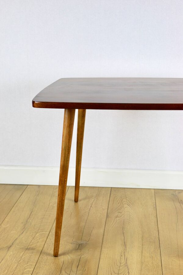 Console table basse polonaise carrée moyenne des années 1970