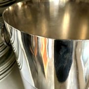 Seau à champagne en métal argenté