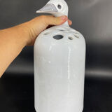 Duck vase by Jacques Molin Faïencerie de Charolles circa 1970