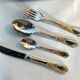 Cutlery set SBS Bestecke Solingen 70 pieces gold plated, vintage
