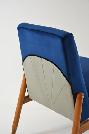 Fauteuil art deco bleu