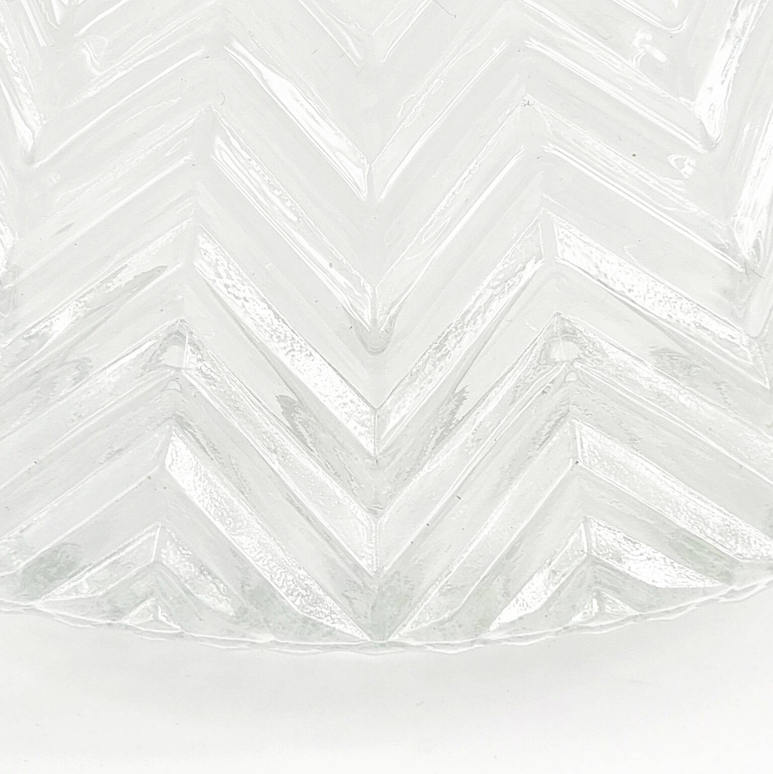 Mid-Century/Art Deco Geometric Glass Ceiling Light from Limburg, 1970s