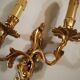 Pair of bronze sconces