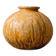 Round reserve pot in glazed terracotta