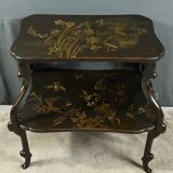 Table à Thé en Bois Laqué à Décors Asiatiques – Fin XIXe