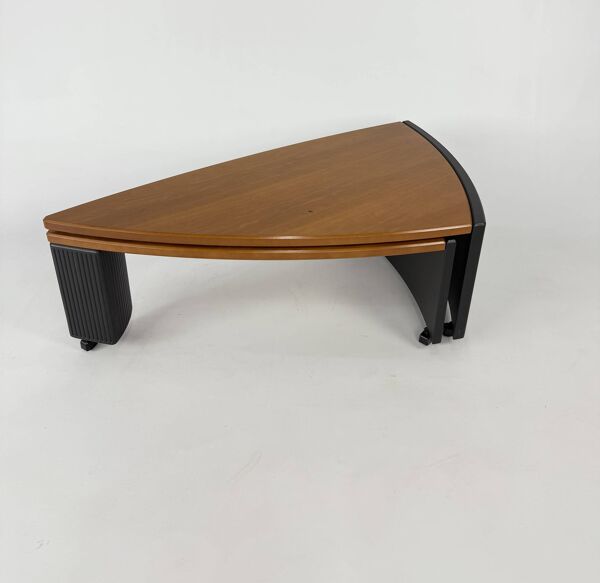 Table basse extensible postmoderne Leolux, années 1990