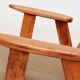 Vintage Longue chair chocolate brun design by Chierowski 366
