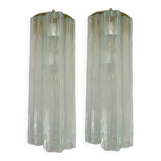 Large Murano Glass Sconces Set of 2