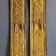 Pair of old door clean plates H30cm