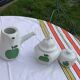Chocolatiere coffee maker and two sugar bowls, made in Germany, Bavaria, Bareuther, waldsassen, number 283